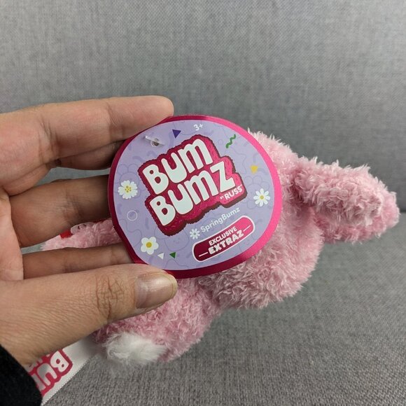 Bum Bumz Exclusive Extraz Spring Bumz Bowie the Pink Bunny 5" - Picture 3 of 4